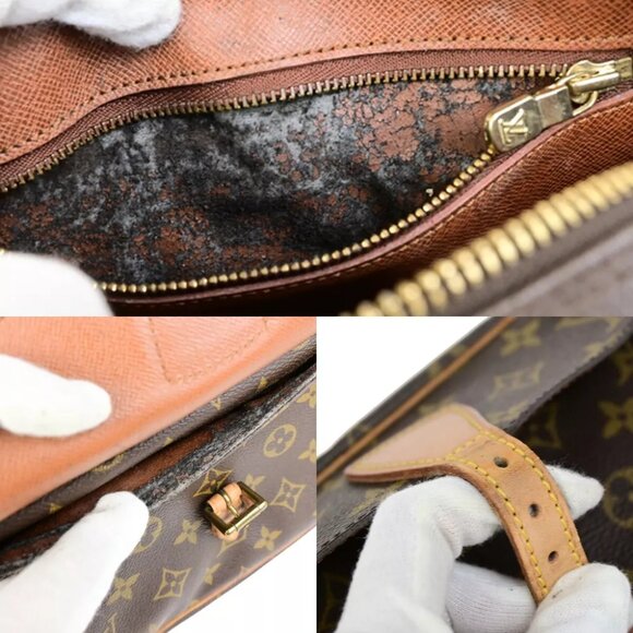 LOUIS VUITTON Jeune Fille PM Shoulder Bag Monogram Leather Brown M51227 80ED003 - Picture 5 of 15